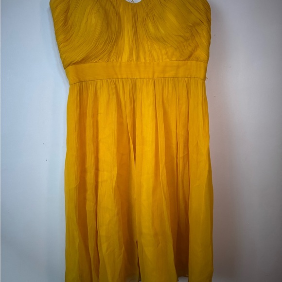Elegant Yellow Spaghetti Strap Dress - Picture 2 of 10